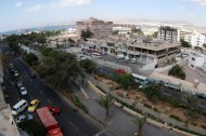 Aqaba látképe a tenger irányába